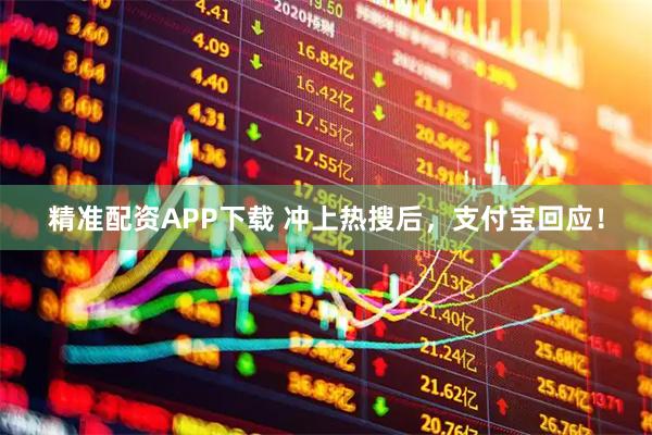 精准配资APP下载 冲上热搜后,支付宝回应!