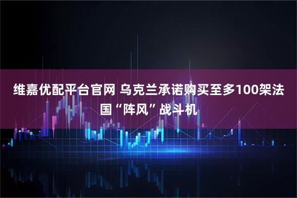 维嘉优配平台官网 乌克兰承诺购买至多100架法国“阵风”战斗机